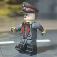 the left side of the Minifigure - General Erich von Falkenhayn (First Quartermaster General of the Imperial German Army - 1918) WWI (LEGO Compatible) 2 the left side of the Minifigure - General Erich von Falkenhayn (First Quartermaster General of the Imperial German Army - 1918) WWI (LEGO Compatible) 2