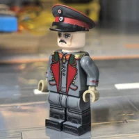 the left side of the Minifigure - General Erich von Falkenhayn (First Quartermaster General of the Imperial German Army - 1918) WWI (LEGO Compatible) the left side of the Minifigure - General Erich von Falkenhayn (First Quartermaster General of the Imperial German Army - 1918) WWI (LEGO Compatible)