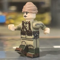 the left side of the Minifigure - Ottoman Empire Infantryman (Turkish Soldier – Mehmetçik) WWI (LEGO Compatible)