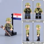 Minifigure - Croatian Soldier historically operating under the Axis-aligned Independent State of Croatia (NDH) WWII (LEGO Compatible)