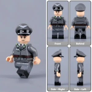 Minifigure - German Civil Defense Officer (Bereitschaftsführer, Luftschutz-Sicherheits- und Hilfsdienst SHD) WWII (LEGO Compatible)