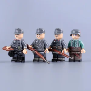 Minifigure - German Foreign Legion (Ostlegionen) volunteers and a Waffen-SS soldier from the late stages of the Second World War WWII (LEGO Compatible)
