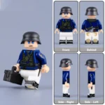 Minifigure - German Kriegsmarine Assistant Machine Gunner WWII (LEGO Compatible)
