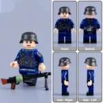 Minifigure - German Kriegsmarine Coastal Artillery Machine Gunner WWII (LEGO Compatible)