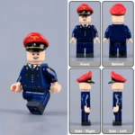 Minifigure - German Railway Signal Supervisor (Obersignalwerkführer, Deutsche Reichsbahn) WWII (LEGO Compatible)
