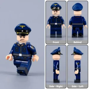 Minifigure - German State Railway Officer (Werkmeister, Deutsche Reichsbahn) WWII (LEGO Compatible)