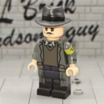 Minifigure - German Volkssturm Militia Member featuring a long dark grey overcoat WWII (LEGO Compatible)