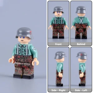Minifigure - German Waffen-SS Soldier WWII (LEGO Compatible)