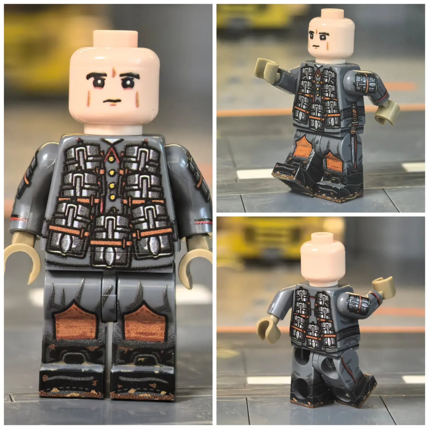 Minifigure - Imperial German Army Stormtrooper with Improvised Mess Kit Explosives WWI (LEGO Compatible) 2 Minifigure - Imperial German Army Stormtrooper with Improvised Mess Kit Explosives WWI (LEGO Compatible) 2