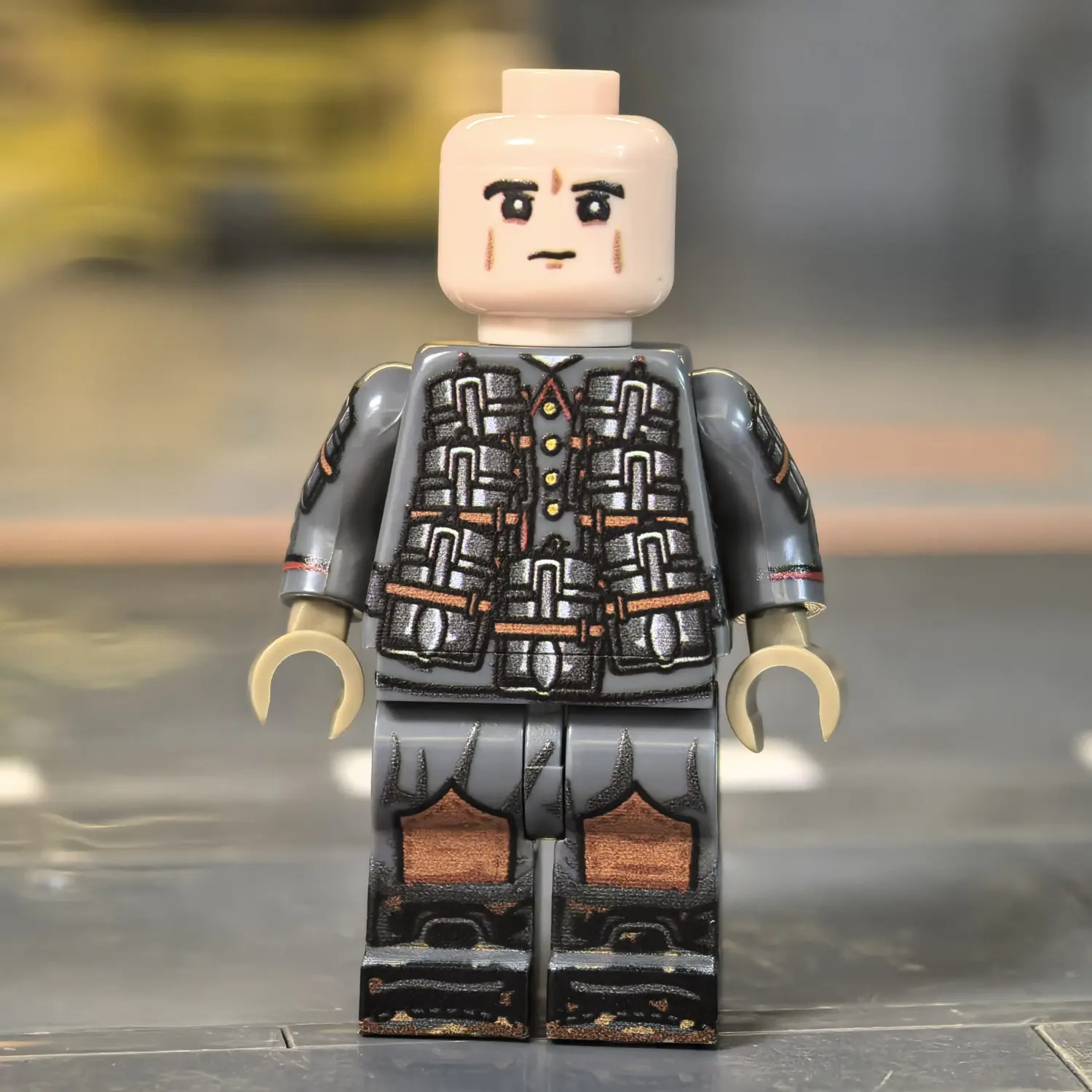 Minifigure - Imperial German Army Stormtrooper with Improvised Mess Kit Explosives WWI (LEGO Compatible) Minifigure - Imperial German Army Stormtrooper with Improvised Mess Kit Explosives WWI (LEGO Compatible)