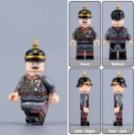 Minifigure - Kaiser Wilhelm II (Feldgrau Military Uniform) WWI (LEGO Compatible)