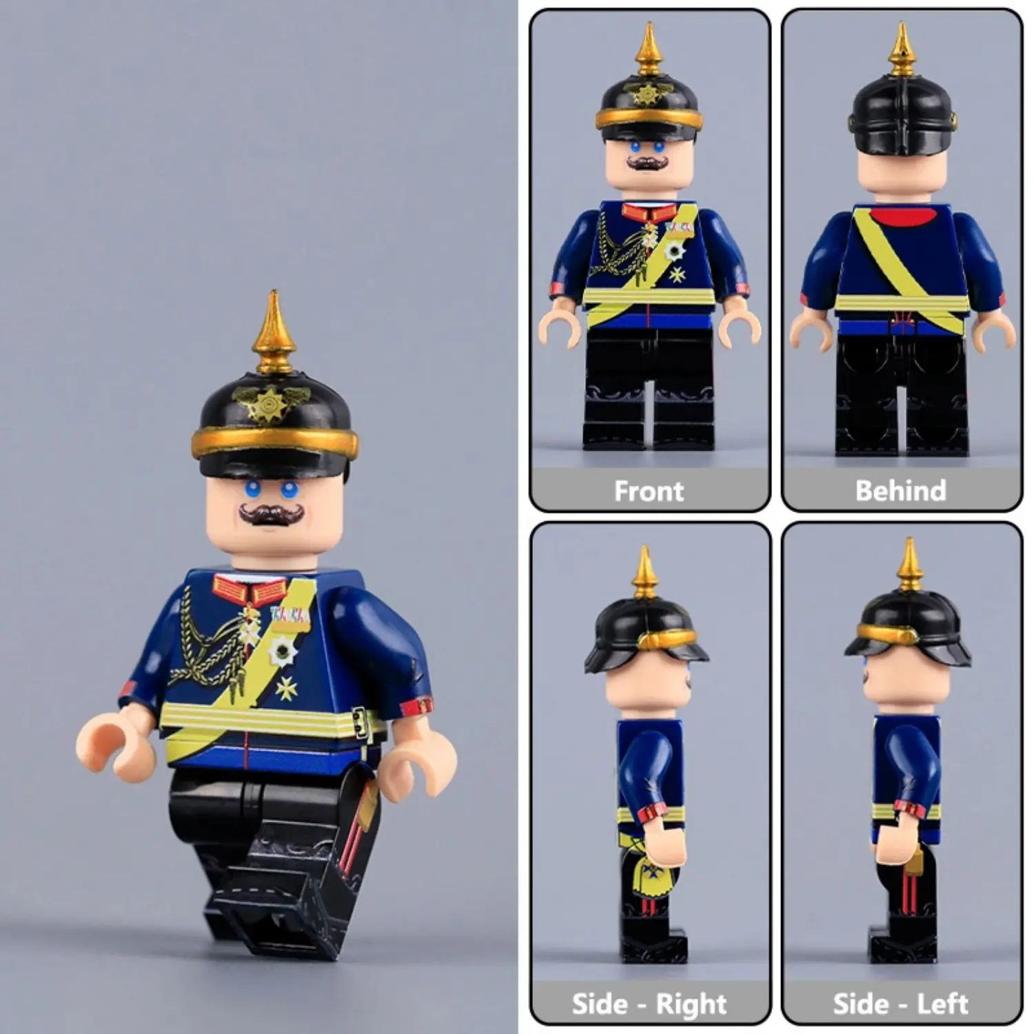 Minifigure - Kaiser Wilhelm II (Formal Dress Uniform) WWI (LEGO Compatible)
