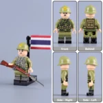 Minifigure - Thai Soldier historically operating under the Royal Thai Army WWII (LEGO Compatible)