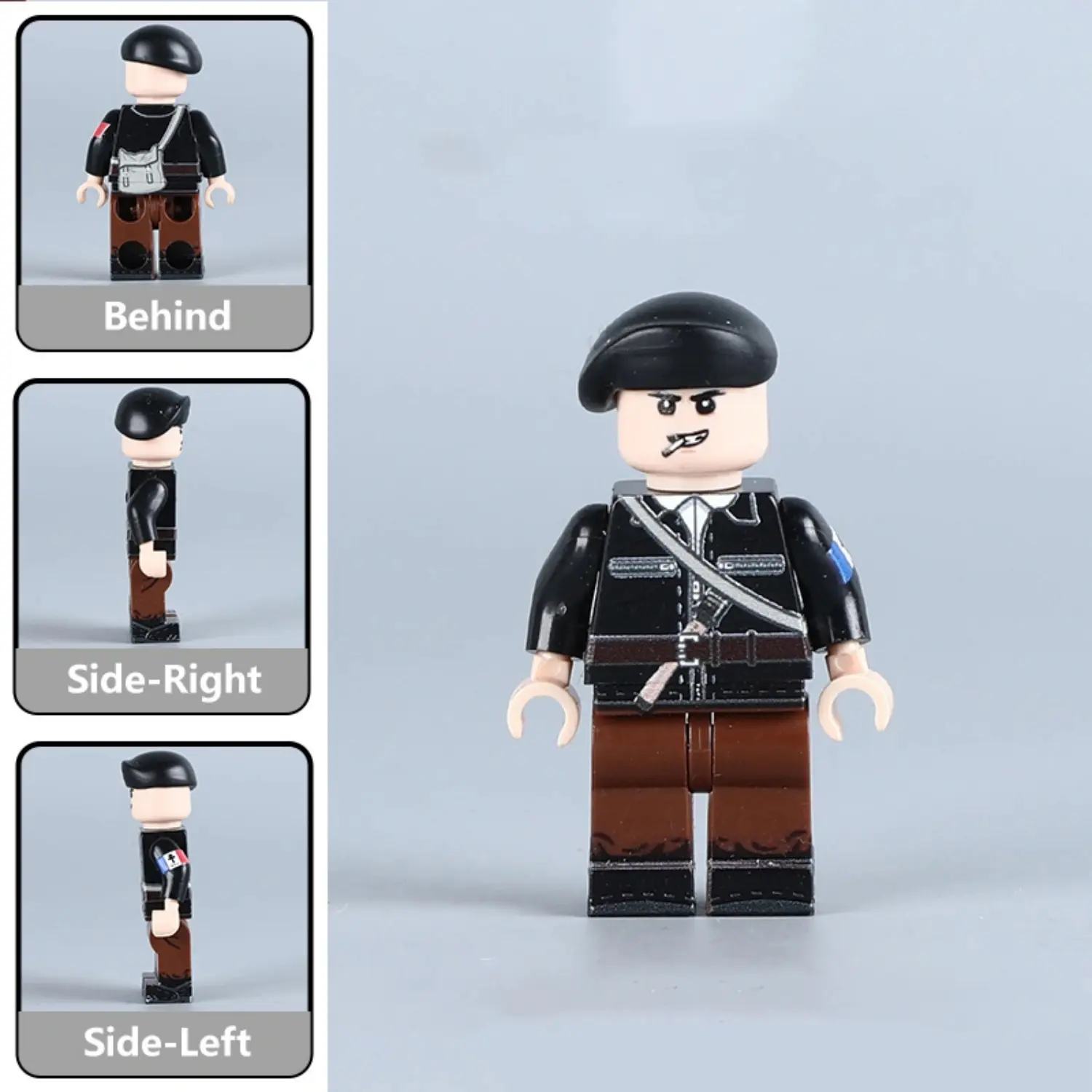 Minifigure – French Resistance Fighter (Maquisard) WWII (LEGO Compatible)