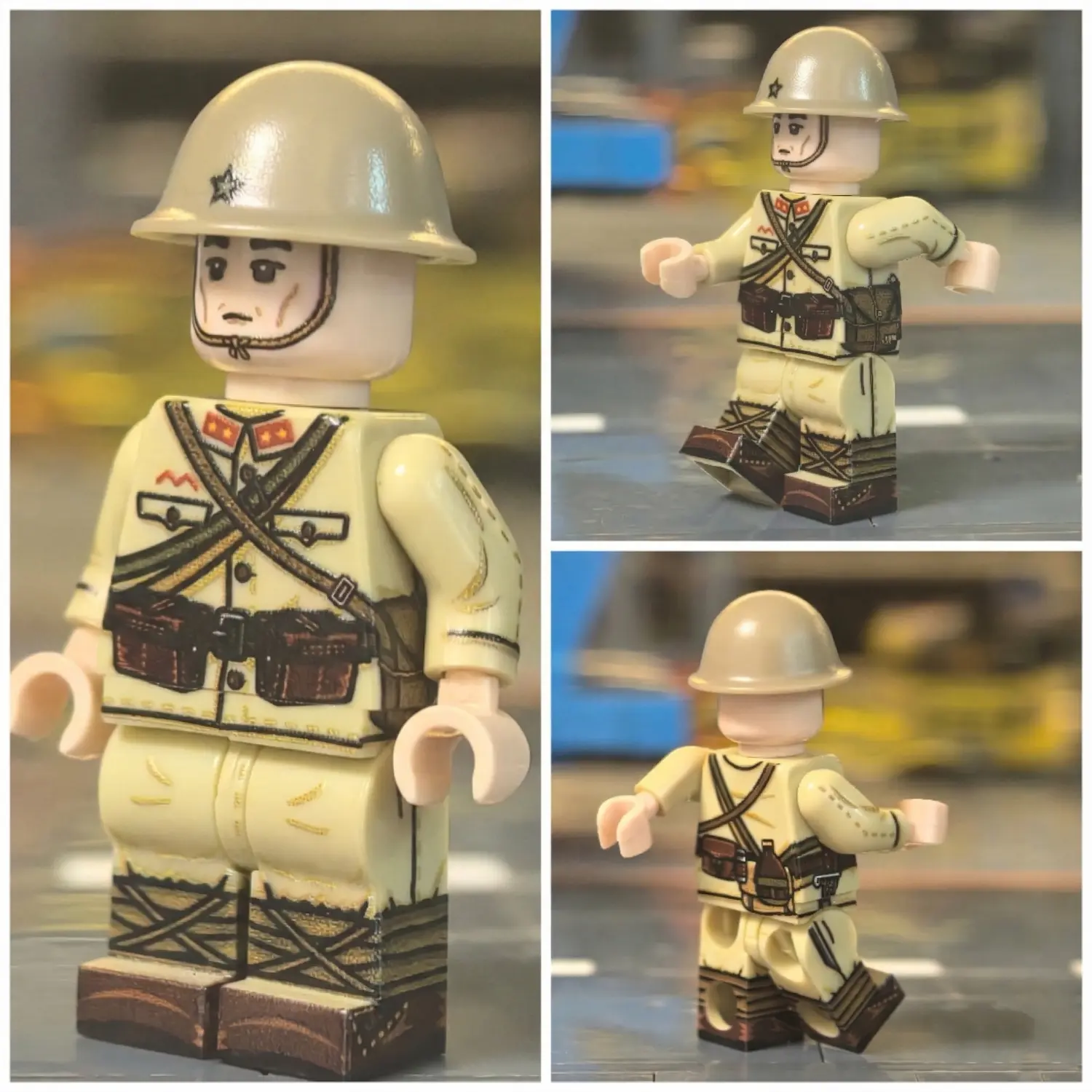 Minifigure – Imperial Japanese Army (IJA) First Class Private Rifleman from the 1940 ground forces WWII (LEGO Compatible)