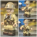 Minifigure – Imperial Japanese Army (IJA) Second Class Private Assistant Machine Gunner from the 1940 ground forces WWII (LEGO Compatible)