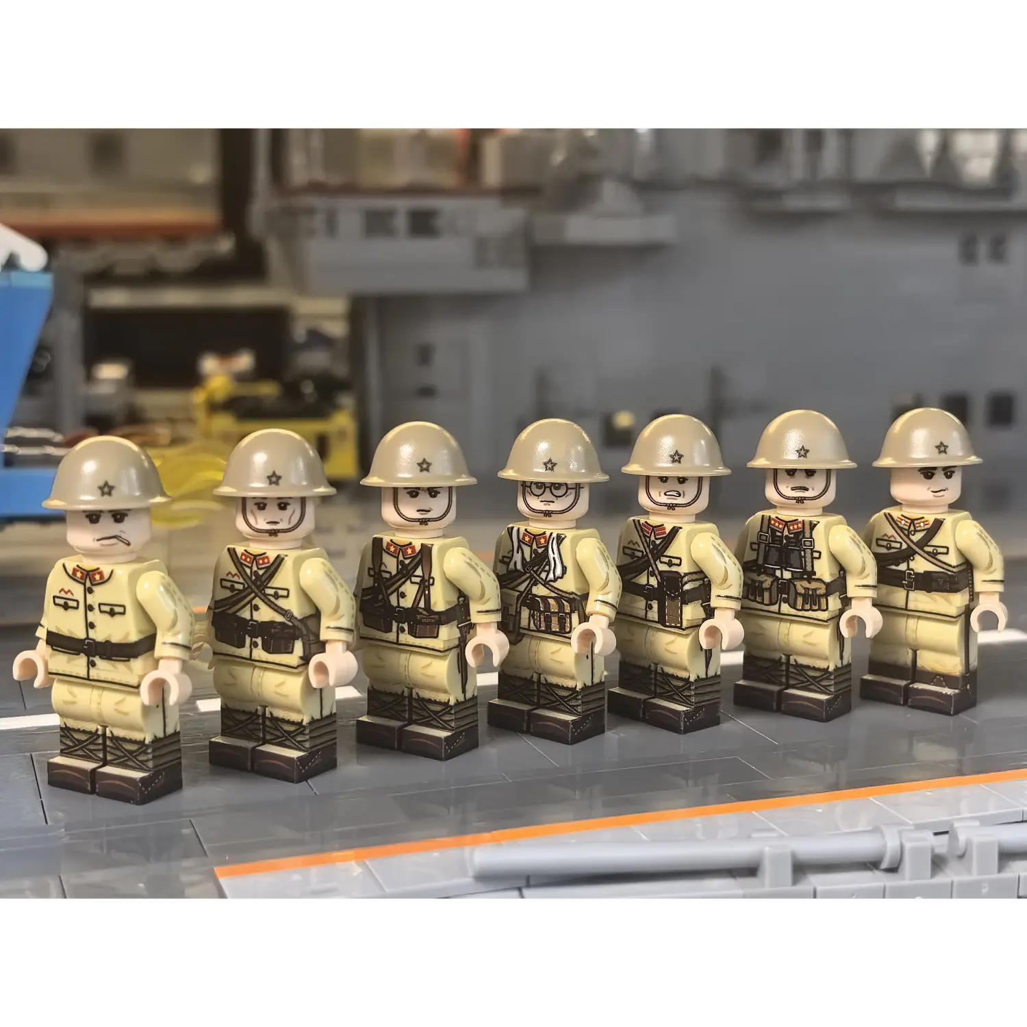 Minifigure – Imperial Japanese Army (IJA) infantry squad from the 1940 ground forces WWII (LEGO Compatible)2 Minifigure – Imperial Japanese Army (IJA) infantry squad from the 1940 ground forces WWII (LEGO Compatible)2