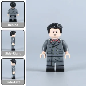 Minifigure – Joseph Stalin wearing a grey double-breasted military greatcoat WWII (LEGO Compatible)