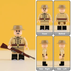 Minifigure – Qing Dynasty Cavalry Battalion NCO (Non-Commissioned Officer) (LEGO Compatible)