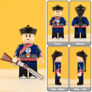 Minifigure – Qing Dynasty Huai Army Soldier from the late Imperial Chinese era (LEGO Compatible)
