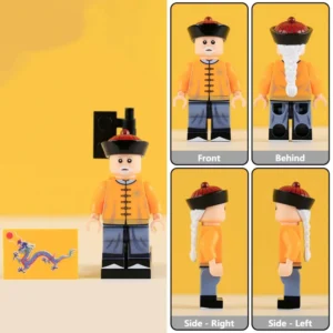 Minifigure – high-ranking government official Beiyang Minister from the late Qing Dynasty period in China (LEGO Compatible)