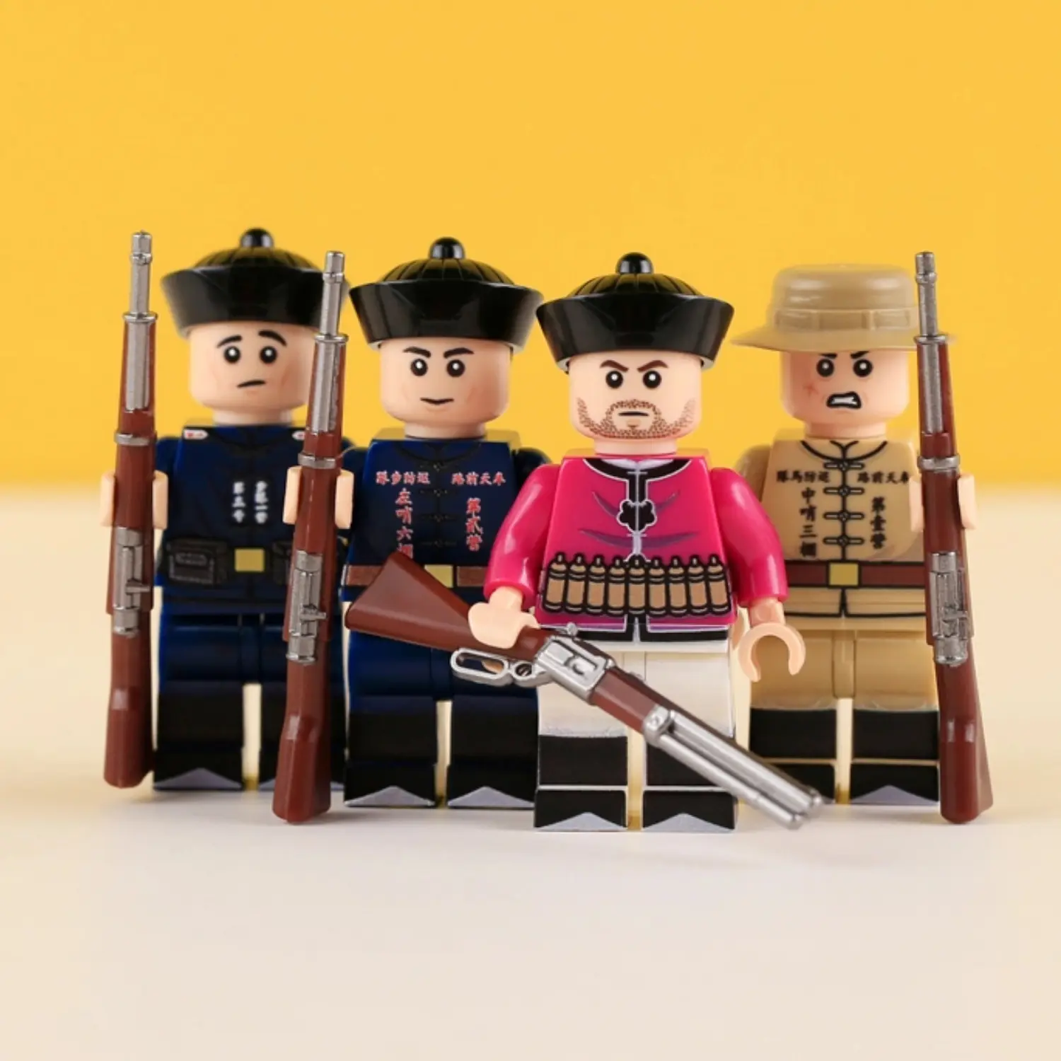 Minifigure – the late Imperial Chinese military during its transitional period (LEGO Compatible)