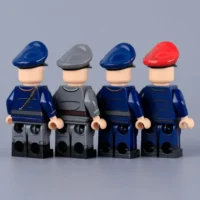 the back of the Minifigure - German Non-Combat Units WWII (LEGO Compatible)
