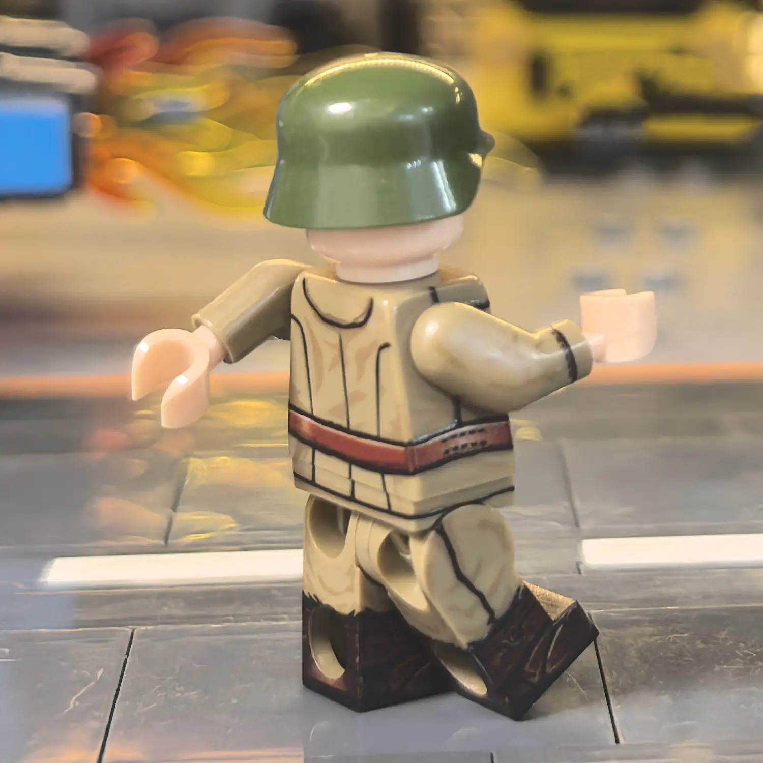 the back of the Minifigure - Royal Hungarian Military Police (Csendőr)) (LEGO Compatible) Minifigure - Royal Hungarian Military Police (Csendőr)) (LEGO Compatible)
