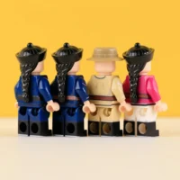 the back of the Minifigure – the late Imperial Chinese military during its transitional period (LEGO Compatible)