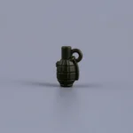 Custom Piece Miniature – Army Green Mills Bomb (Fragmentation Grenade) – 3D Print for LEGO Minifigure