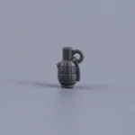 Custom Piece Miniature – Dark Gray Mills Bomb (Fragmentation Grenade) – 3D Print for LEGO Minifigure