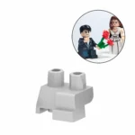 Custom Piece Miniature – Kneeling Legs / Proposing Lower Body (White) – 3D Print for LEGO minifigure
