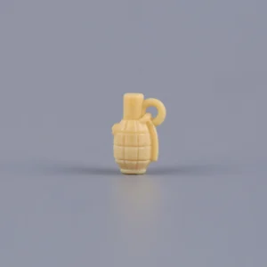 Custom Piece Miniature – Tan Mills Bomb (Fragmentation Grenade) – 3D Print for LEGO Minifigure