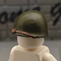 Custom Piece Miniature – U.S. Army M1 Helmet dark Olive Drab Green – 3D Print for LEGO minifigure