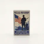 Custom Piece Printed Tile – 2x3 Tile (WWII US War Bonds Poster) – 3D Print for LEGO minifigure