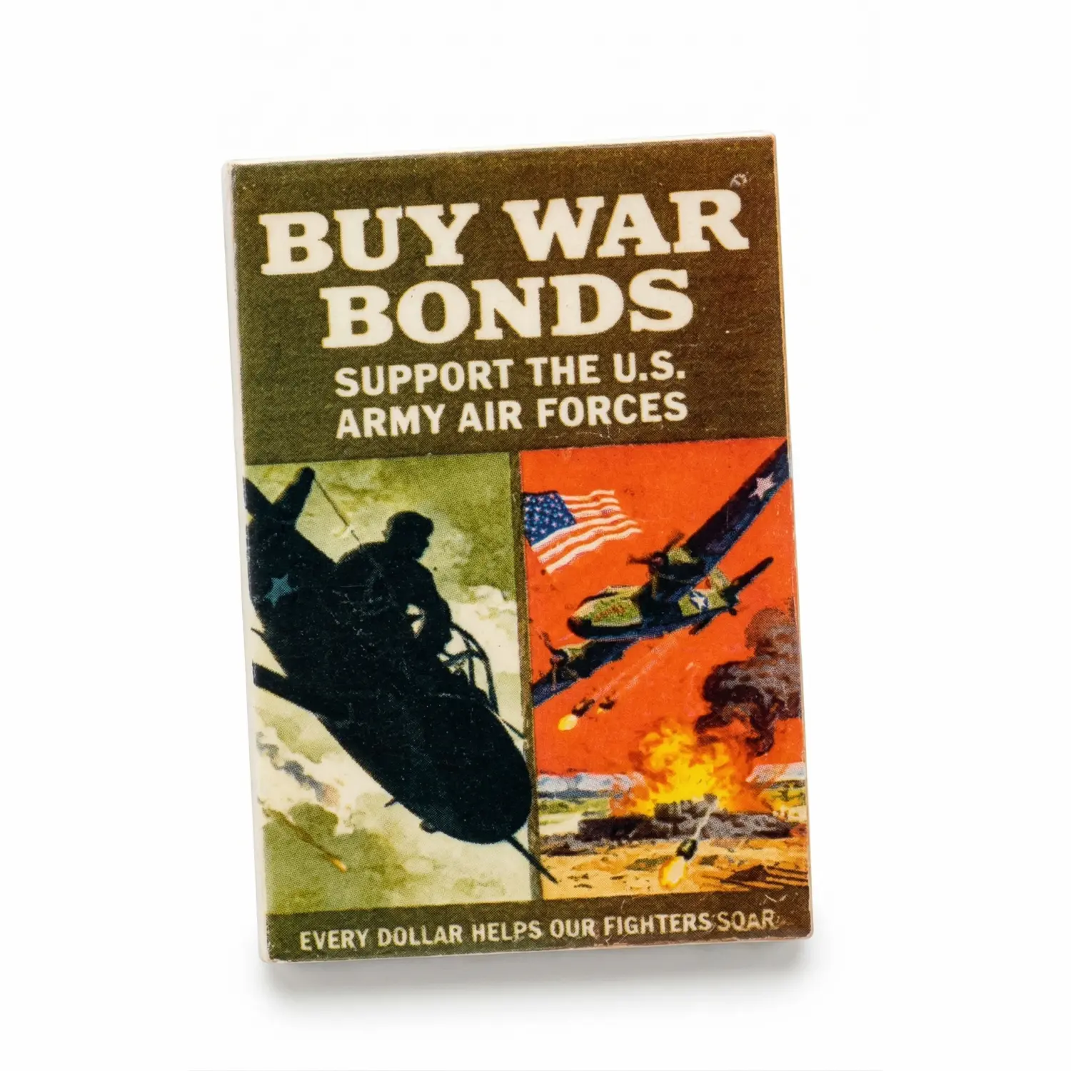 Custom Piece Printed Tile – 2x3 Tile (WWII USAAF War Bonds Poster) – 3D Print for LEGO minifigure 2