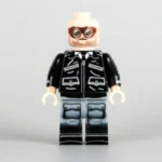 Minifigure - Air Force Fighter Pilot with black leather bomber flight jacket WWII (LEGO Compatible)