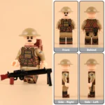 Minifigure - British Army Lewis Machine Gunner (Lance Corporal) WWI