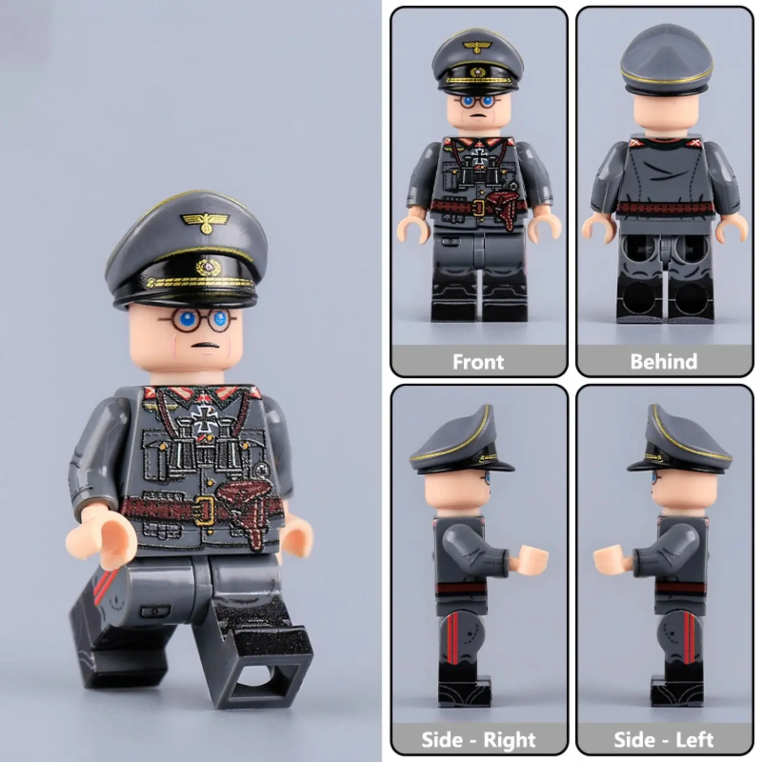 Minifigure - German Army (Heer) General WWII (LEGO Compatible)