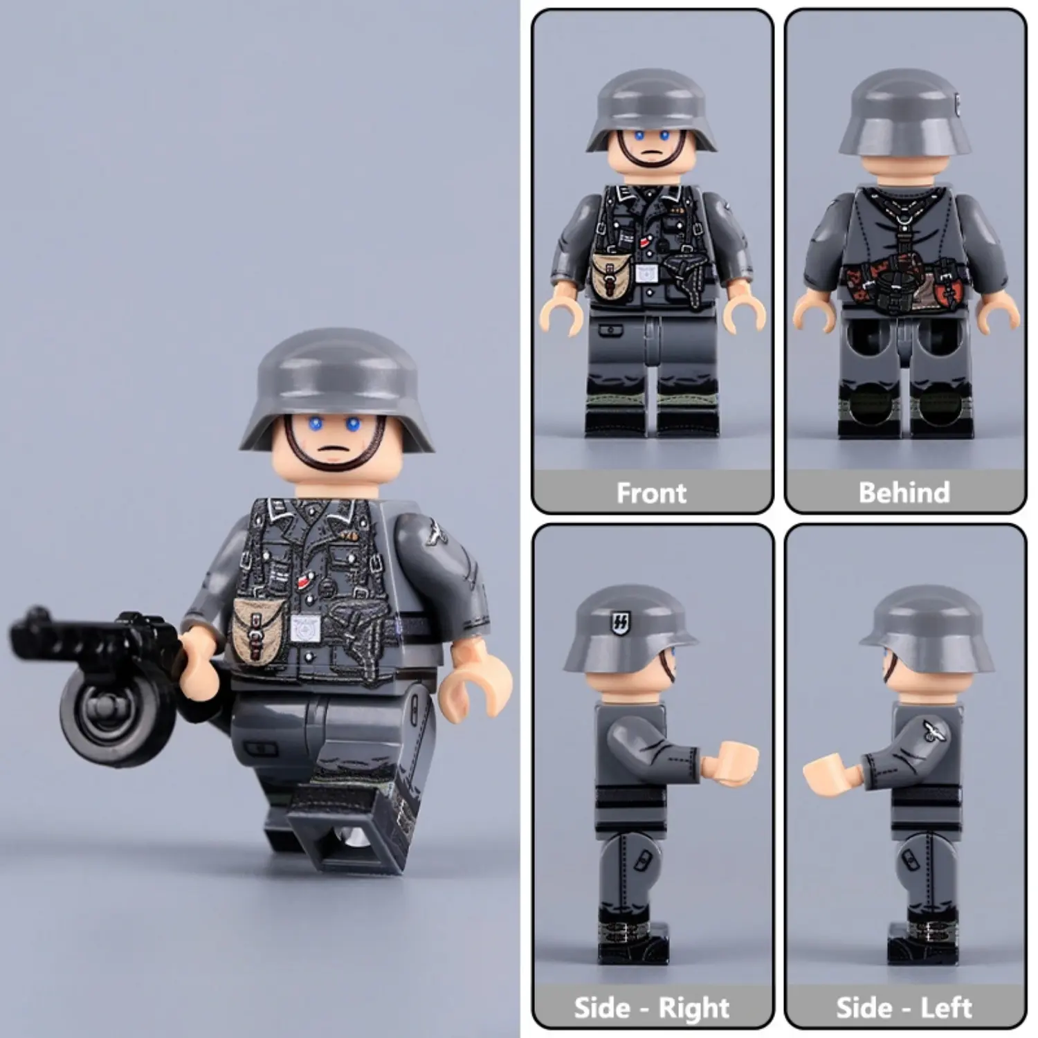 Minifigure - German Frontline NCO Trench Fighter WWII (LEGO Compatible)
