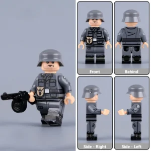 Minifigure - German Infantryman (Eastern Front Veteran) WWII (LEGO Compatible)