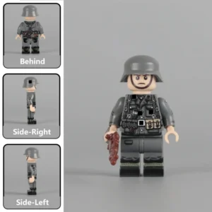 Minifigure - German Late-War Infantryman (Gewehr 43 Rifleman) WWII (LEGO Compatible)