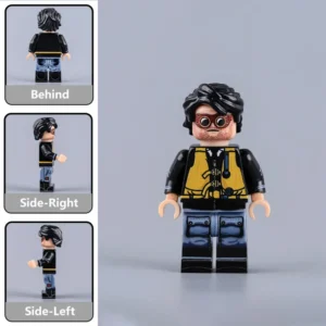 Minifigure - German Luftwaffe Air Force Fighter Pilot with black leather bomber flight jacket WWII