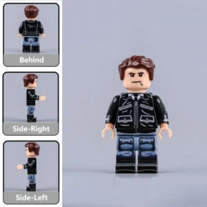 Minifigure - German Luftwaffe Air Force Fighter Pilot with black leather flight jacket WWII