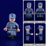 Minifigure - German Luftwaffe (Air Force) Soldier in Field Coat WWII (LEGO Compatible)