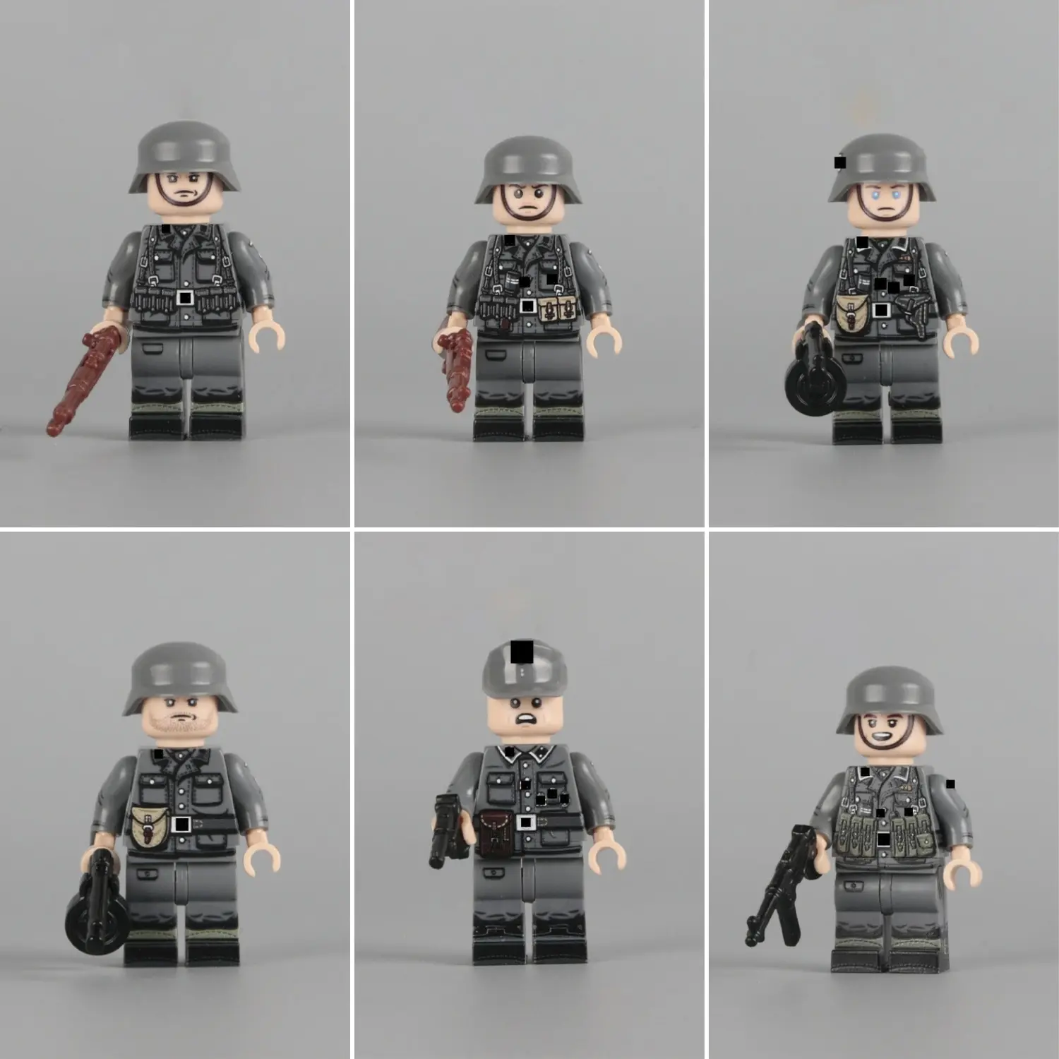 Minifigure - German Military 6-Figure Squad Collection WWII (LEGO Compatible)