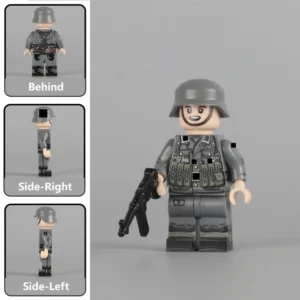 Minifigure - German Non-Commissioned Officer (NCO) or Squad Leader (Gruppenführer) from the mid-to-late stages WWII (LEGO Compatible)