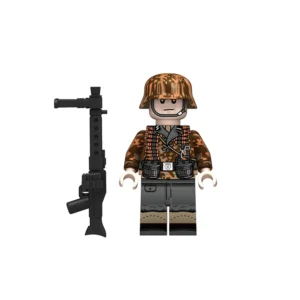 Minifigure - German Waffen-SS Machine Gunner (MG34) WWII (LEGO Compatible)