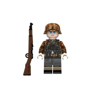 Minifigure - German Waffen-SS Rifleman (Kar98k) WWII (LEGO Compatible)