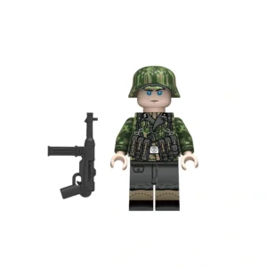 Minifigure -German Waffen-SS Squad Leader Submachine Gunner WWII (LEGO Compatible)